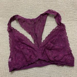 Victory’s Secret maroon bralette